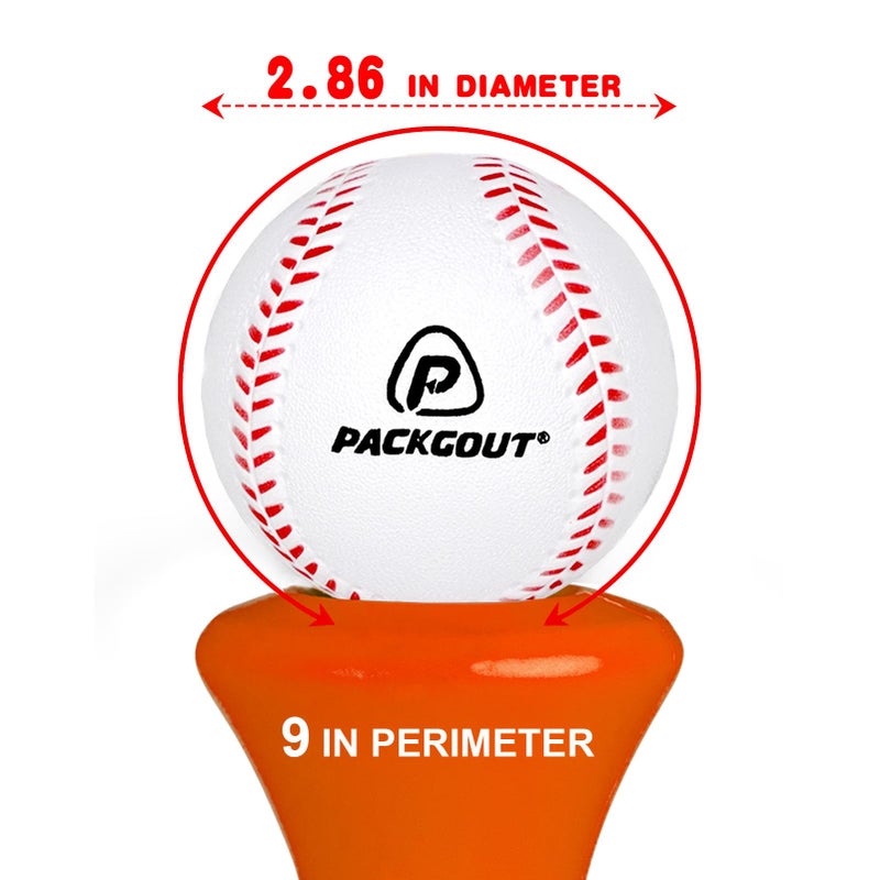 PACKGOUT Soft Baseballs Foam Baseballs for Kids, Practice Training Softball Tballs Balls, Safty Baseball for Batting Tees, for Foam Ball Gloves Mitts Bats Nets Bags - Image 3